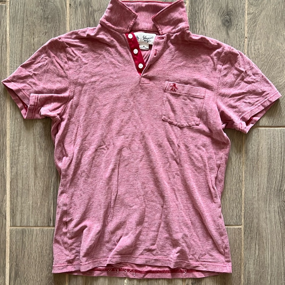 Original Penguin Red Medium Polo with Pocket